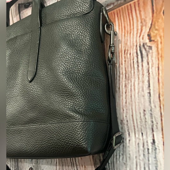 Authentic COACH Hamilton Black Leather Portfolio Briefcase 75757 Unisex EUC! - Picture 6 of 13